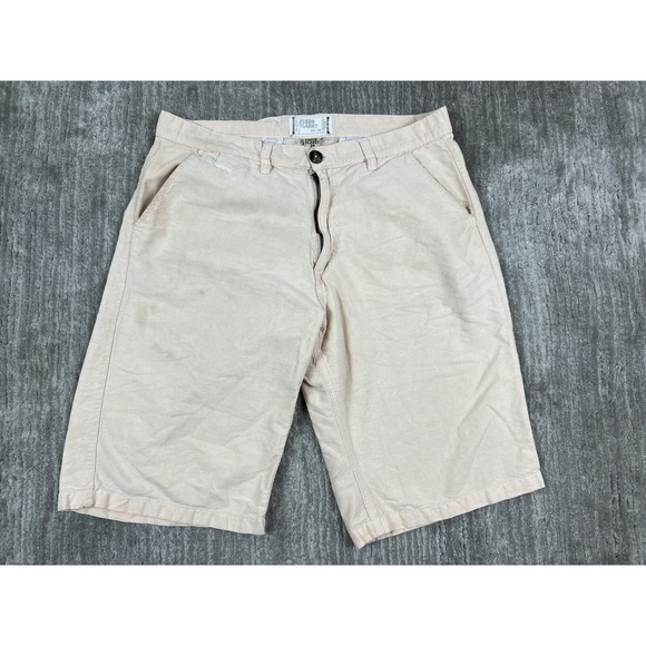 Free Planet Shorts Mens 34 Pink Flat Front‎ Summer Casual 100% Cotton - Picture 1 of 12